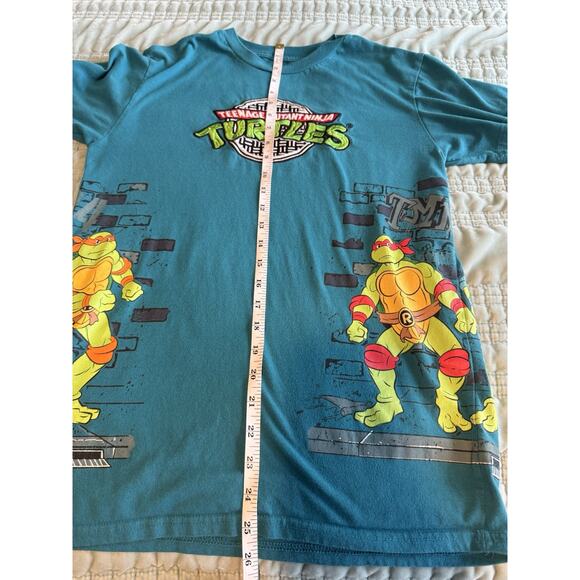 Teenage Mutant Ninja Turtles Shirt Embroidered Logo Small Logo Graphic Shirt - Picture 9 of 9